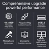 Ayino-リモートコントロール付きビデオキャプチャカード、USB 3.0、4 in 1、スイッチャー、オーディオセパレーター、マイクレコーダー、ゲーム、pc、vg600、hdmi2.0 3