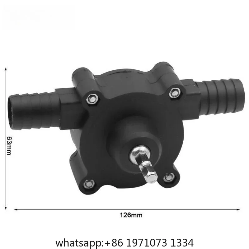 Electric Drill Pump Portable Mini Diesel Oil Fluid Water Pump Hand Self-priming Liquid Transfer Pumps Home Garden Outdoors