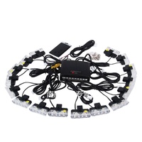8/16 in 1 LED Suv Grille Strobe Light Automotive Strobe Warning LED Flashing Emergency Car External Light with wireless control