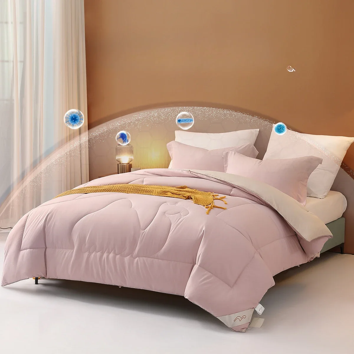 

Class A camel hair winter quilt antibacterial anti-mite camel down quilt core household double bed quilt bedding