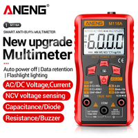 ANENG M118A 6000 Counts Digital Mini Multimeter Tester True Rms Auto Mmultimetro Tranistor Meter with NCV Data Hold Flashlight
