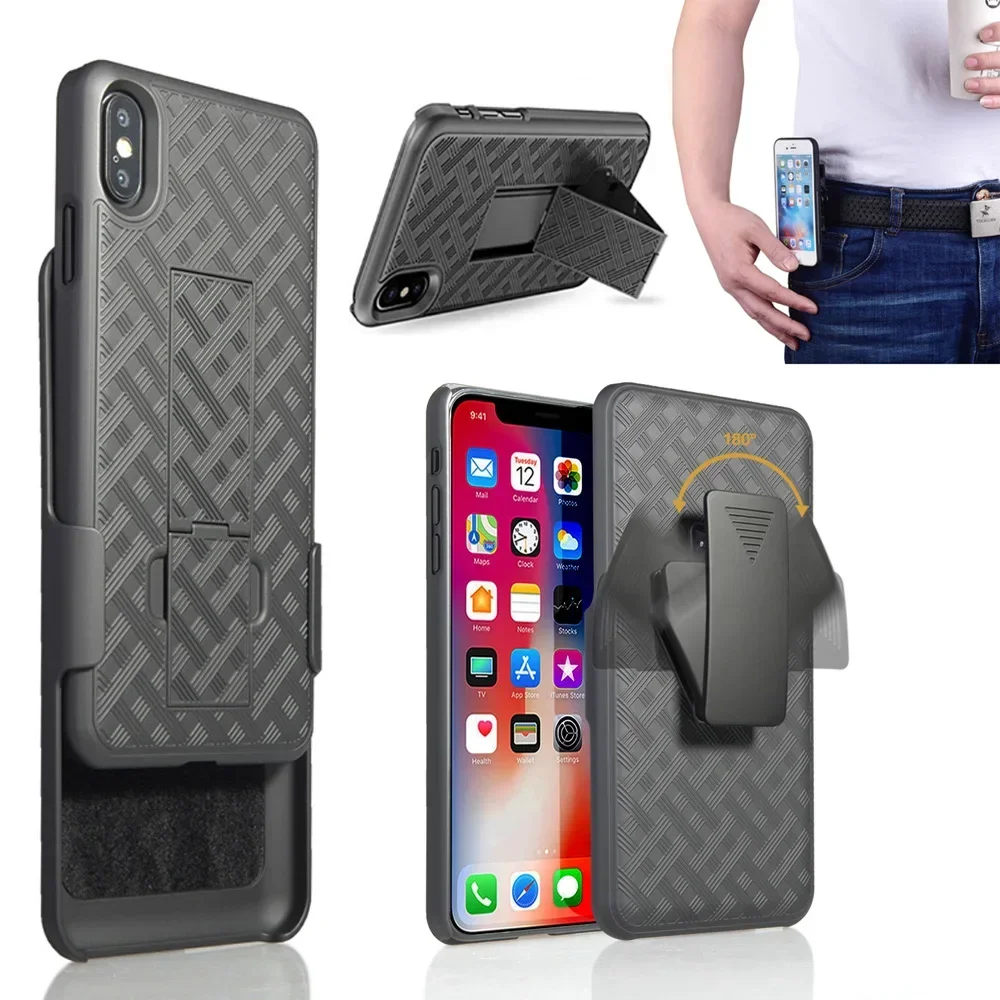 Waist Belt Clip Case Holder Running Sport Cover for IPhone X Xs 12 13 14 15 16 17 Air Pro Max FOR Samsung Galaxy S25 S24