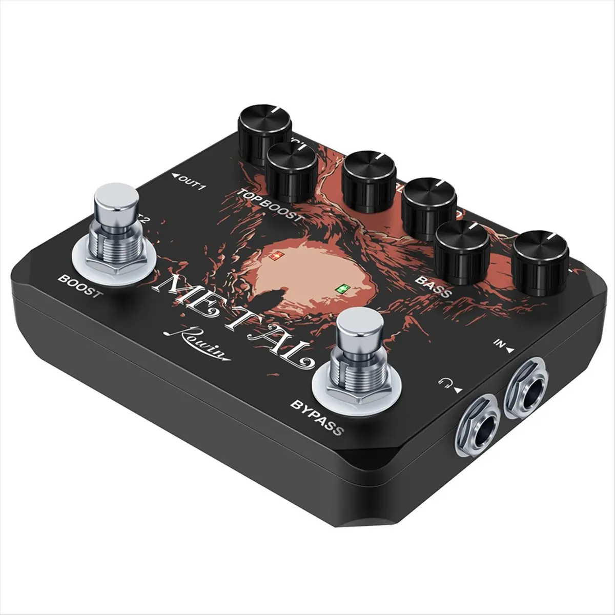 T34C  LTL-03 Metal 2.0 Version Guitar Effect Pedal with Traditional Metallic Sounds, Super Distortion Sound and True Bypass