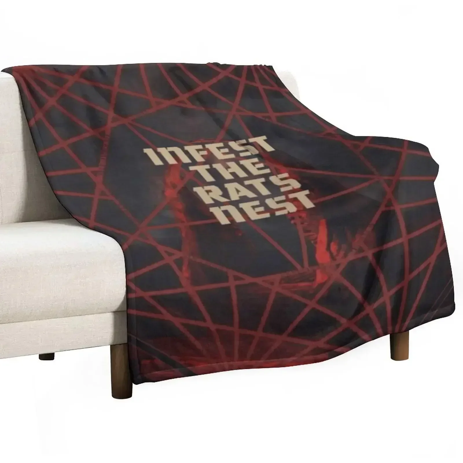 Nonagon Infinity x Infest The Rats Nest Throw Blanket Thermal Blankets Sofas Of Decoration For Decorative Sofa anime Blankets