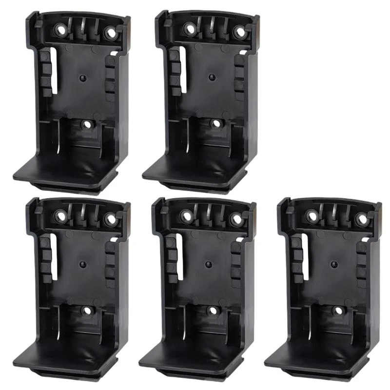 

652F 5pcs Battery Holder Mounts Bracket Fixing Storage Shelf Stand & Tool Rack for Secure Installation in Garage or Workshop