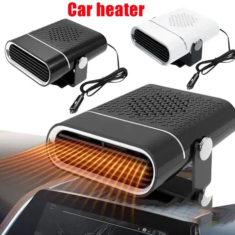 12V/24V Universal Car Heater Mini Defroster And Defogger Windshield Heater For Winter Truck Windshield Heating And Warming