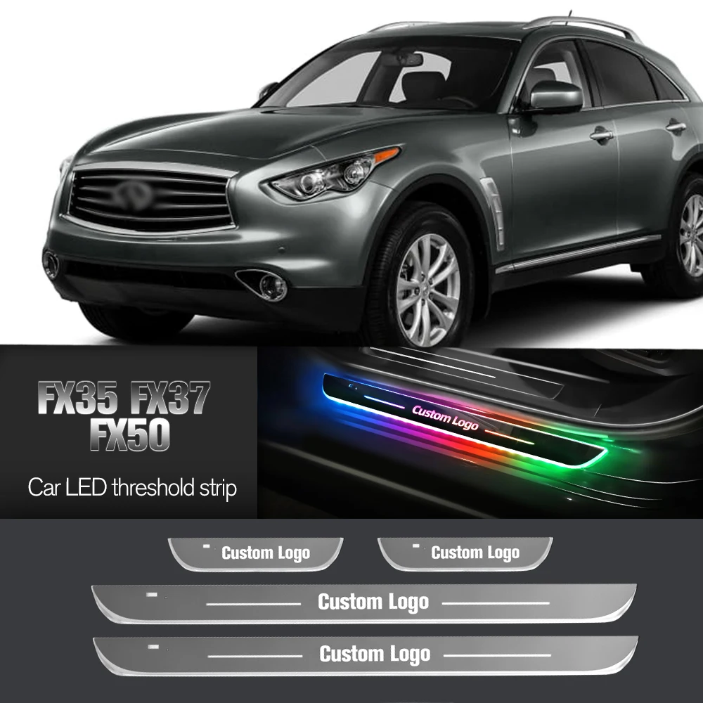 

Car Door Sill Light For Infiniti FX35 FX37 FX50 2003-2013 Customized Logo LED Welcome Threshold Pedal Lamp Accessories