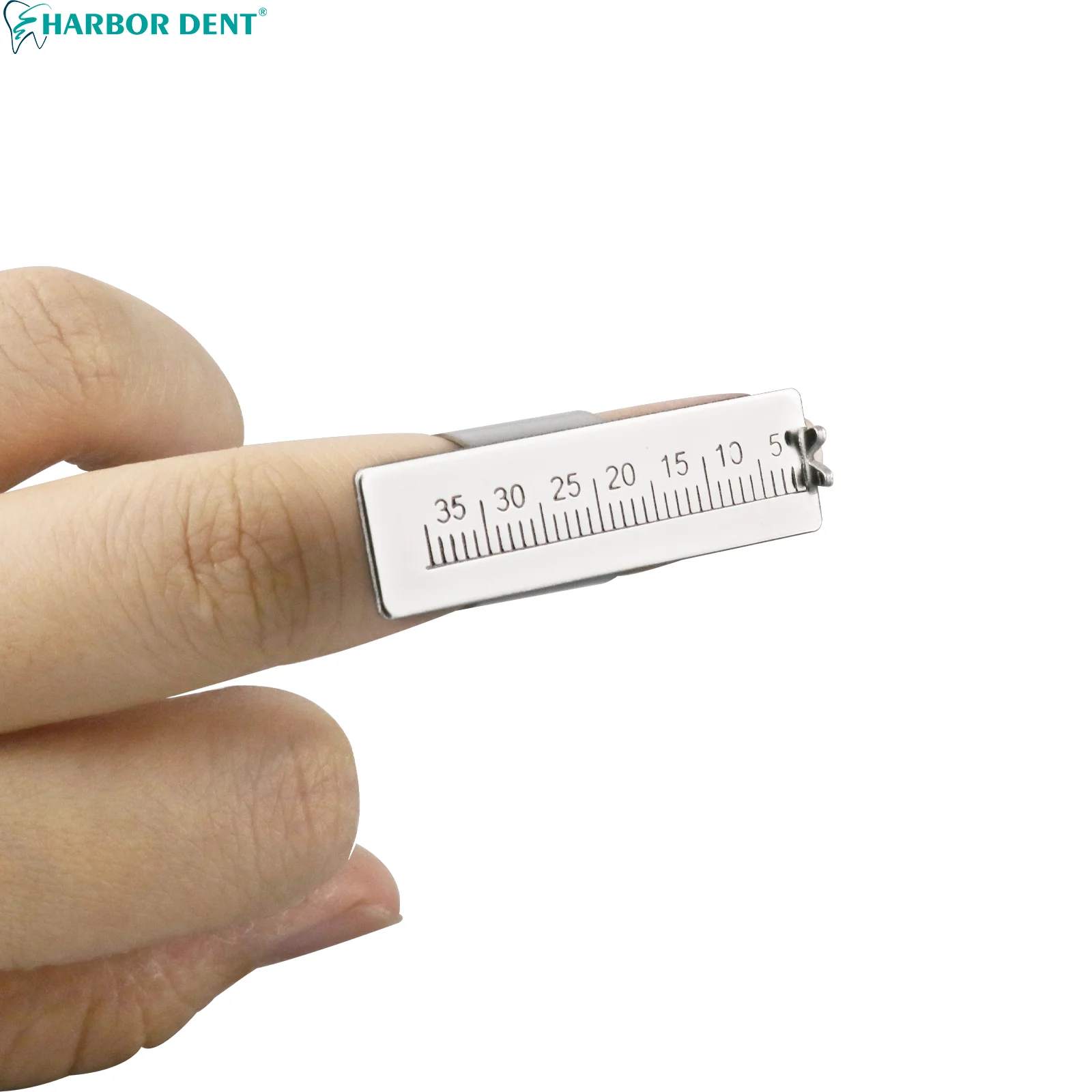 Règle dentaire en acier inoxydable, anneau de doigt, équipement de dentiste, mesure de portée endodontique, jauge d'échelle, outil de mesure, 1 pièce