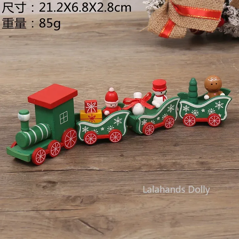 Nhà Búp Bê Mini Hoạt Hình Màu Xe Lửa Giáng Sinh Mẫu BJD Lễ Hội Đồ Chơi Trẻ Em Trang Trí Phụ Kiện