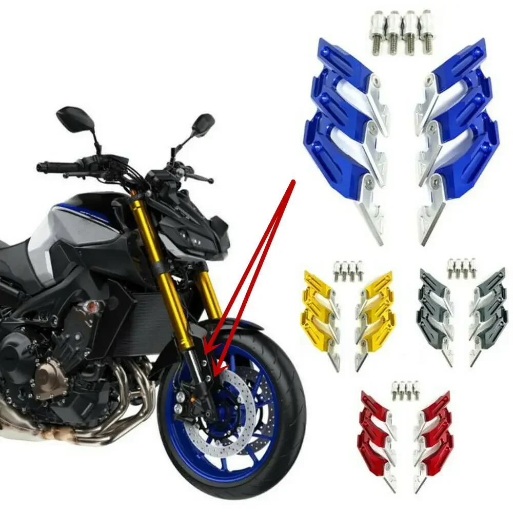 For YAMAHA MT-09 FZ-09 MT09 FZ09 2014 2015 2016 2017 2018 2019 2020 CNC Front Fork Fender Side Mudguard Sliders