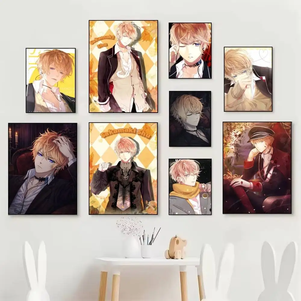 Game D-Diabolik L-Lovers Sakamaki Shu Anime Posters Fancy Wall Sticker for Living Room Bar Decoration Wall Decor