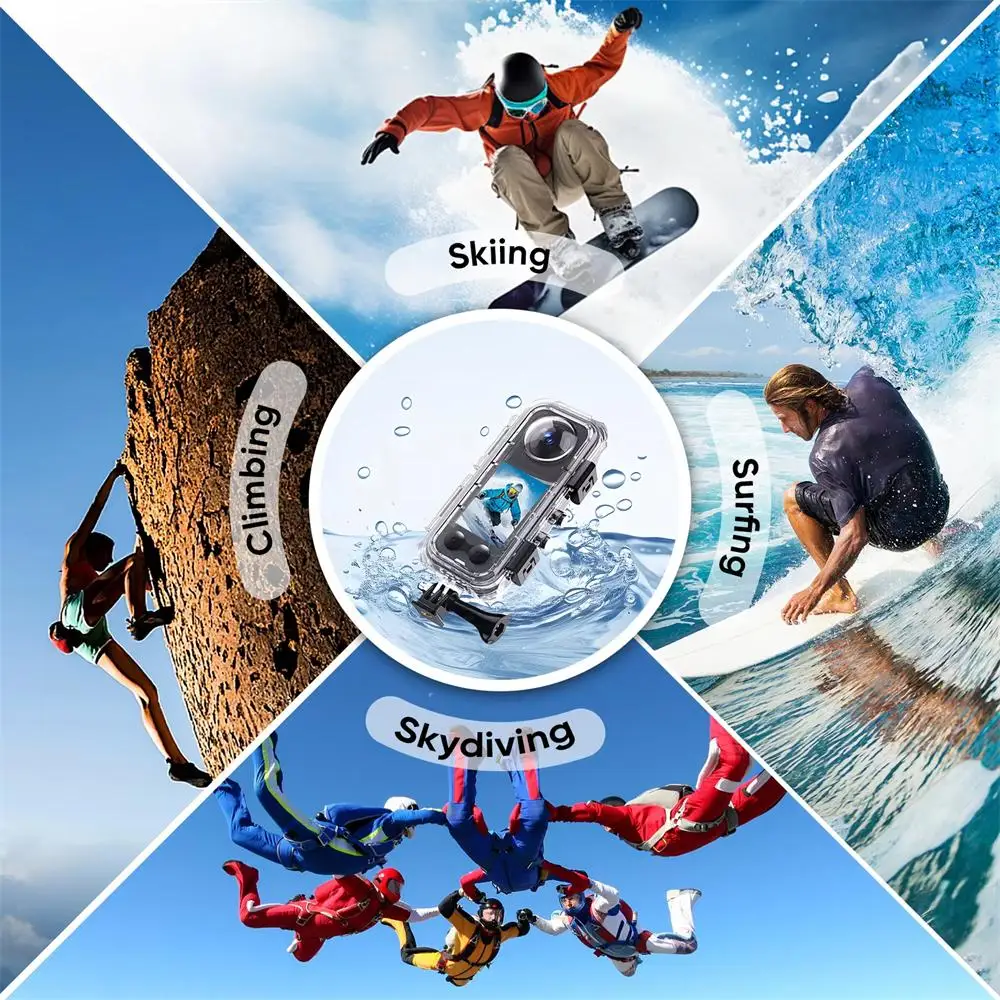 Insta360 X4 Waterproof Underwater Diving Case Housing Cover Shell Accessory for Insta360 X4 Action Camera