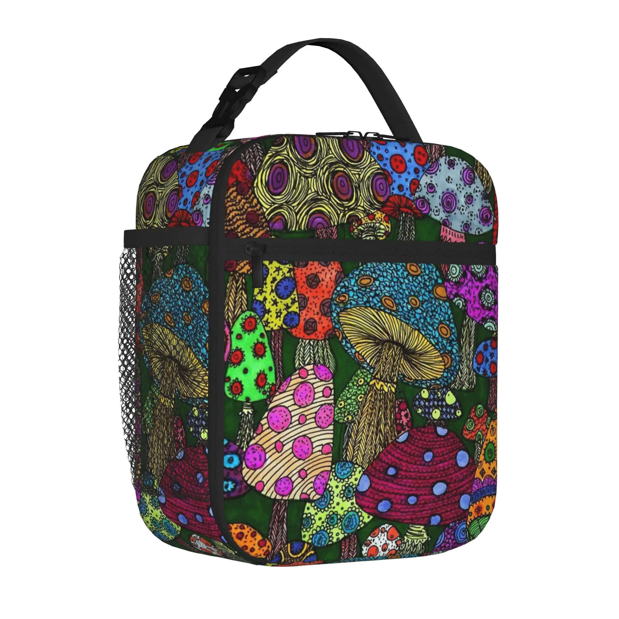 Y-Yayoi Kusama Thermal Insulated Lunch Bags for Work  Portable Food Container Bags Cooler Thermal Lunch Boxes