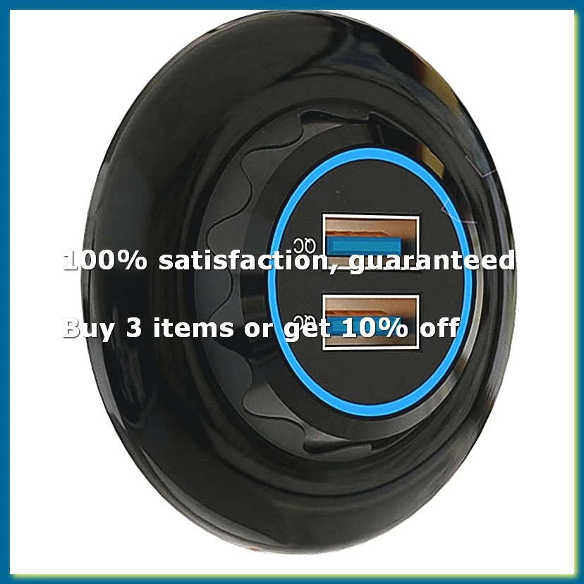 Car Charger Quick Charger 30W Car Fast Charging Phone Charger USB Charger Car Socket Dual QC3.0-DT30