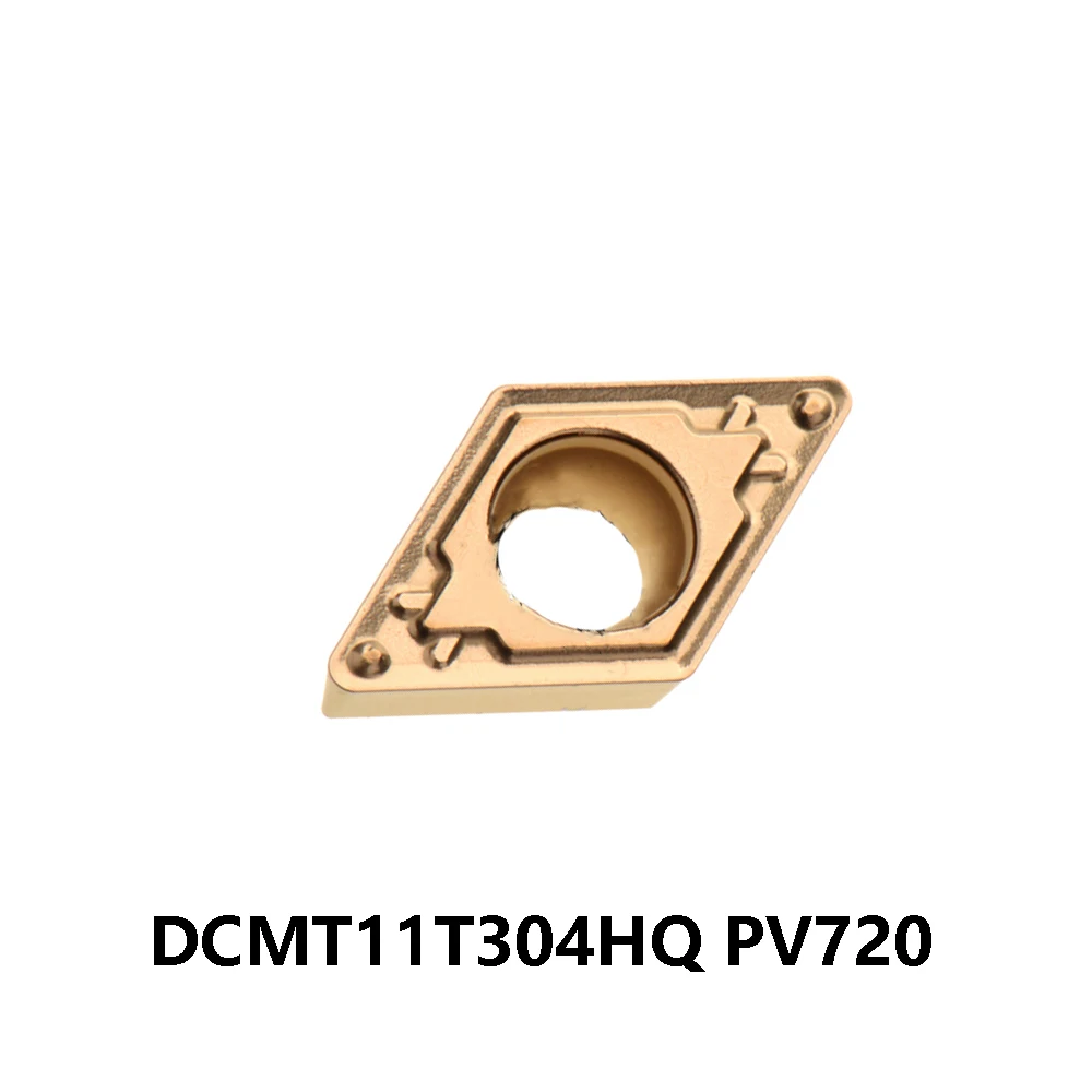 

DCMT3251HQ Original DCMT 11T304 DCMT11T304 HQ Carbide Plates DCMT11T304HQ PV720 55° Inserts Metal Turning Cutters Lathe Machine