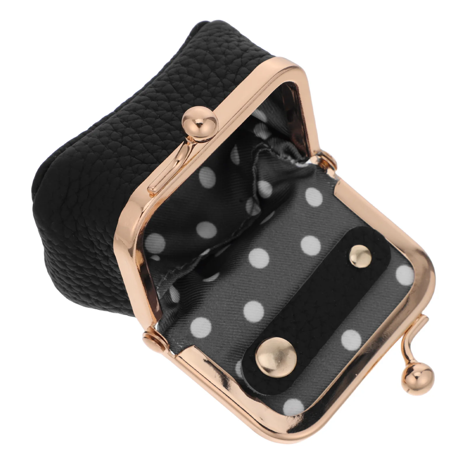 

Mini Black Vintage Jewelry Box Portable Coin Purse Compact Travel Jewelry Case for Rings Earrings Necklaces Bracelets