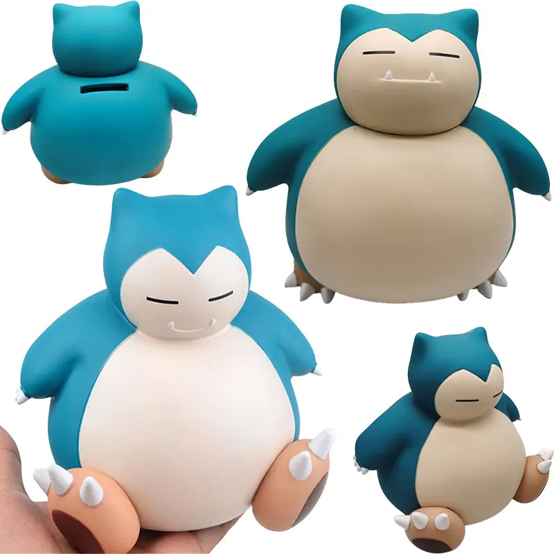 

Snorlax Cute Cartoon Mini Piggy Bank Large Capacity Piggy Bank Coin Savings Home Decoration Desktop Ornament Children Toy Gift