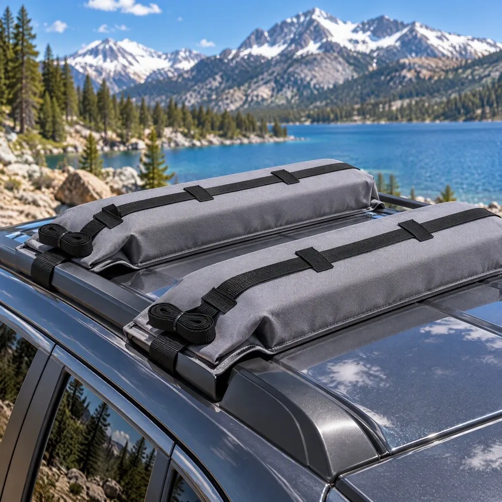 Car Roof Soft Rack with Complete Accessory Set for For kayak For Surfboard Ski For Snowboard Secure Vehicle Transport