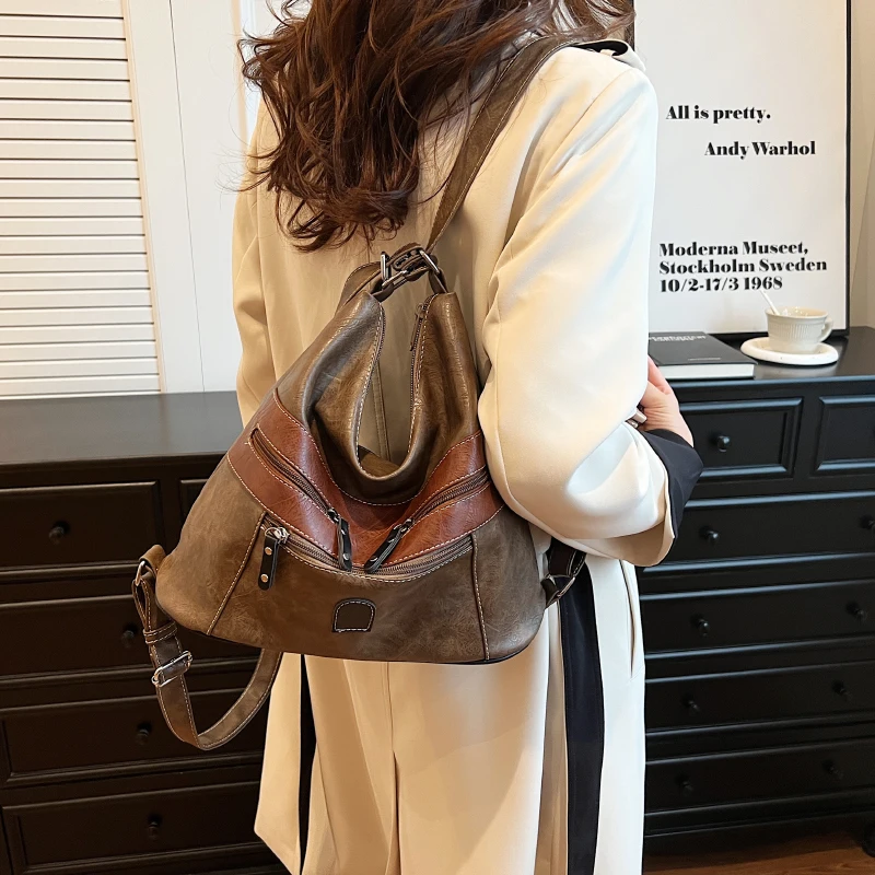 Bags for Women Multifunctional Bag Designer Vintage Fashion Female Shoulder Bag High Quality College Student Pack Messenger Tote