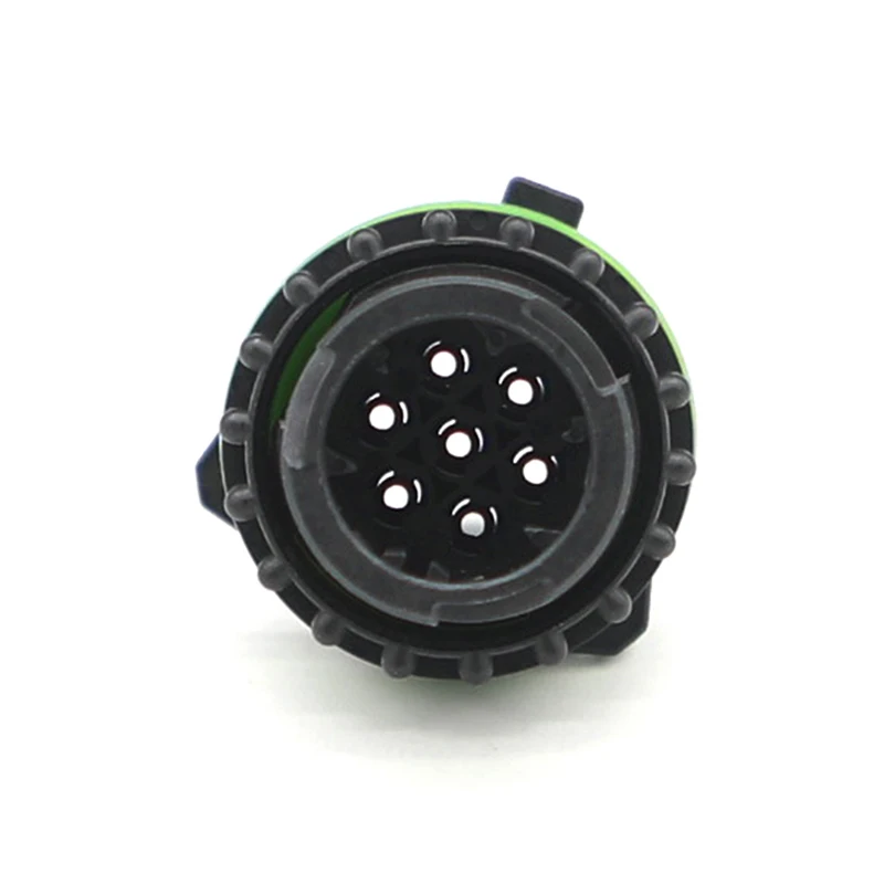 1718230-1 TE نوع كابل دائري موصل السيارات 7 حفرة الذكور نهاية البلاستيك قذيفة غمد موصل مقاوم للماء