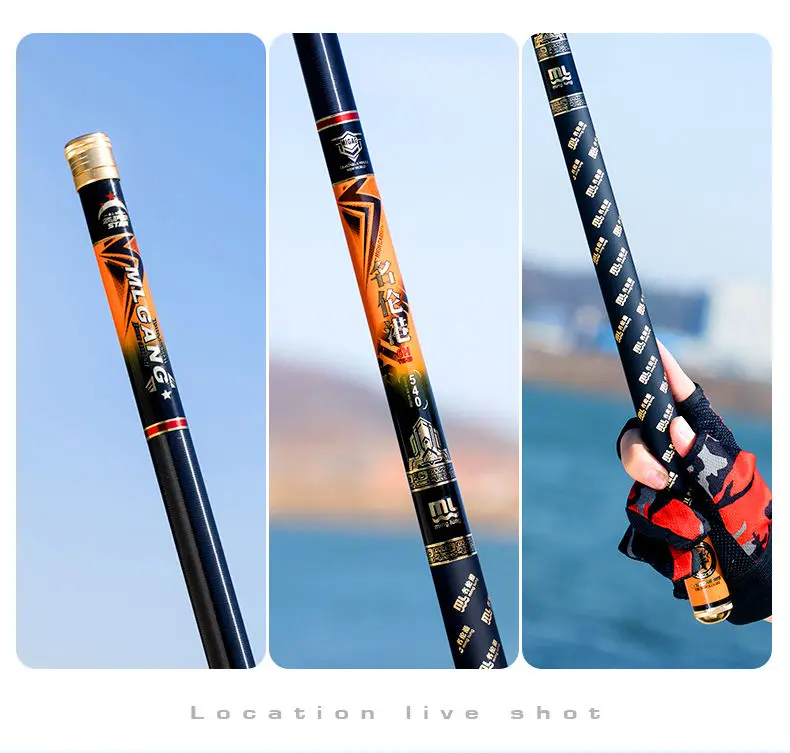 Carp Rot Carbon Telescopic Stream Ultra Light Fishing Rod and Reel Combo Casting Spinning Rods Surfcasting