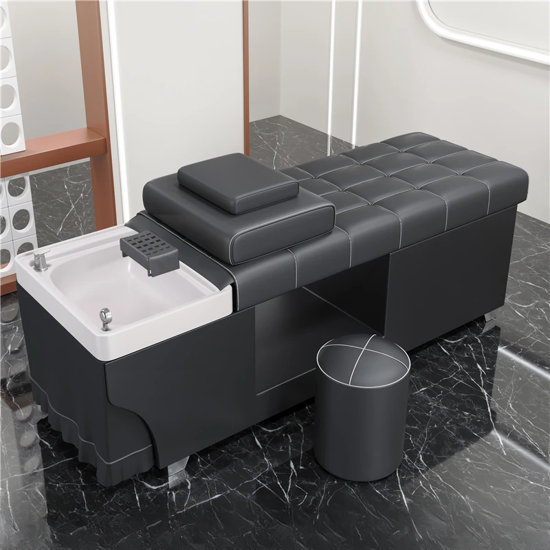 

Spa Shampoo Basin Bed Massage Chair Salon Hair Machine Single Sleeping Water Shower Luxury Chairs Beauty Stole Customer Washing