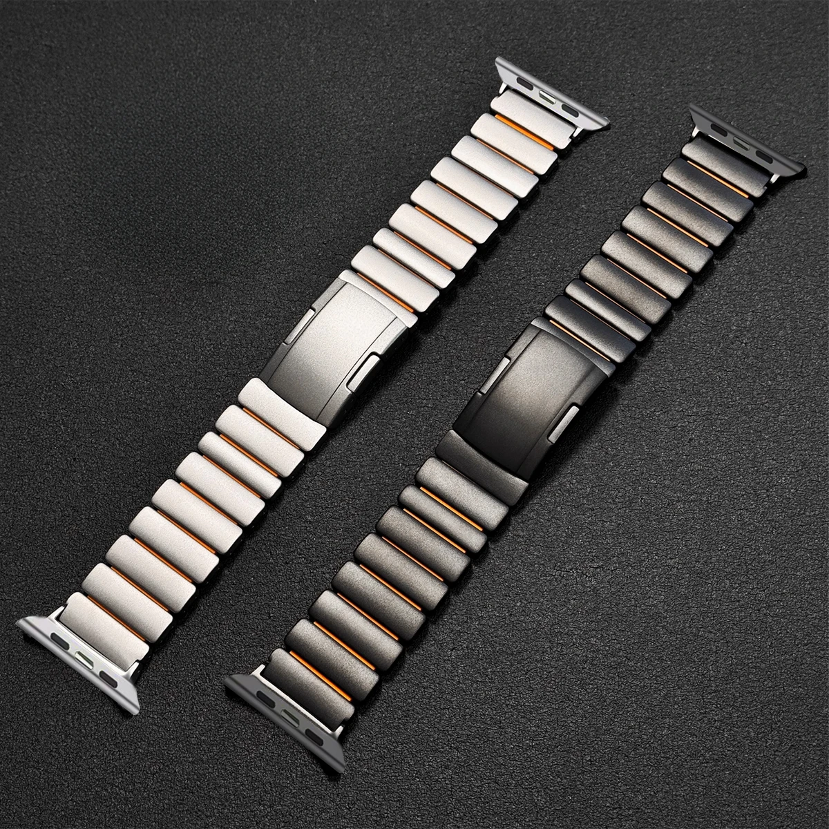 Luxury Titanium Bracelet for Apple Watch Ultra 3 2 1 49mm  Series 11 10 46mm Rubber Band for iWatch 9 8 7 6 5 SE 45mm 44mm Strap