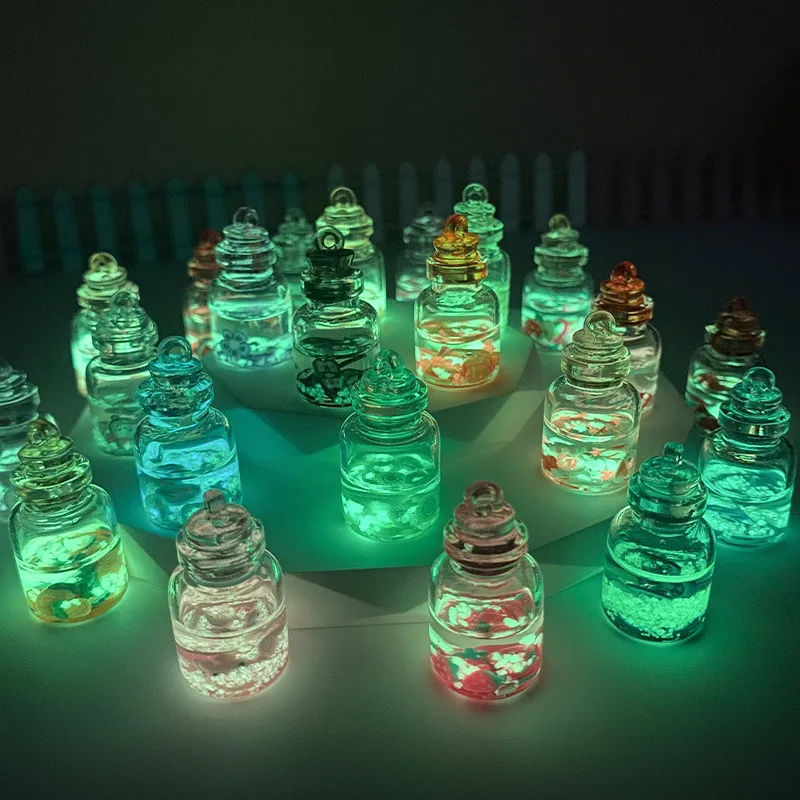 DIY Luminous Epoxy Resin Drift Bottle Mold Wishing Bottle Light Bulb Night Light Aromatherapy Bottle Quicksand Silicone Mold