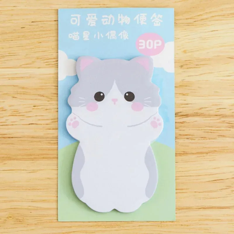 خارج المخزون - صور 6 قطع الحيوان الأرنب الدب الكلب ملاحظات لاصقة مذكرة الوسادة ورقة اللوازم المدرسية ملصقات القرطاسية