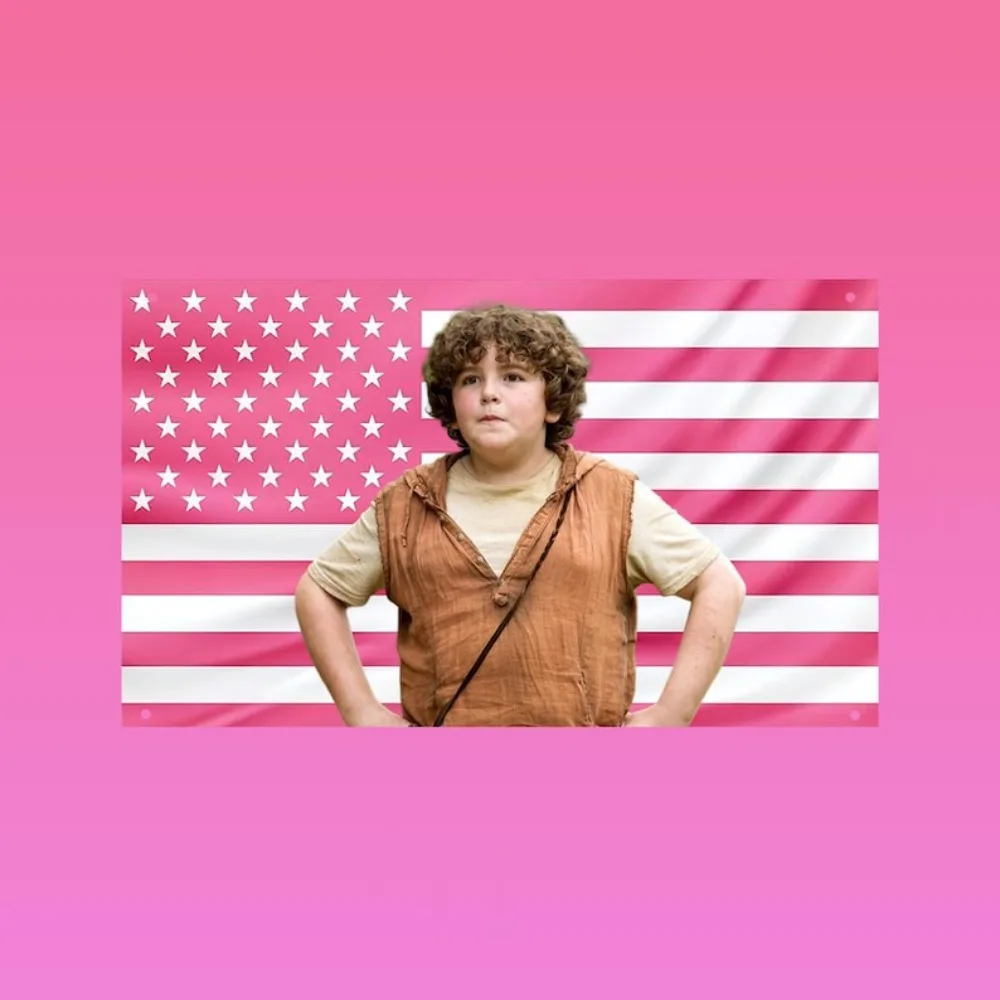 Chuck Maze Runner Tribute Pink American Flag Advertising Decoration Garage Flags Outdoor Decor Barber Shop Flaga Tapestry Custom