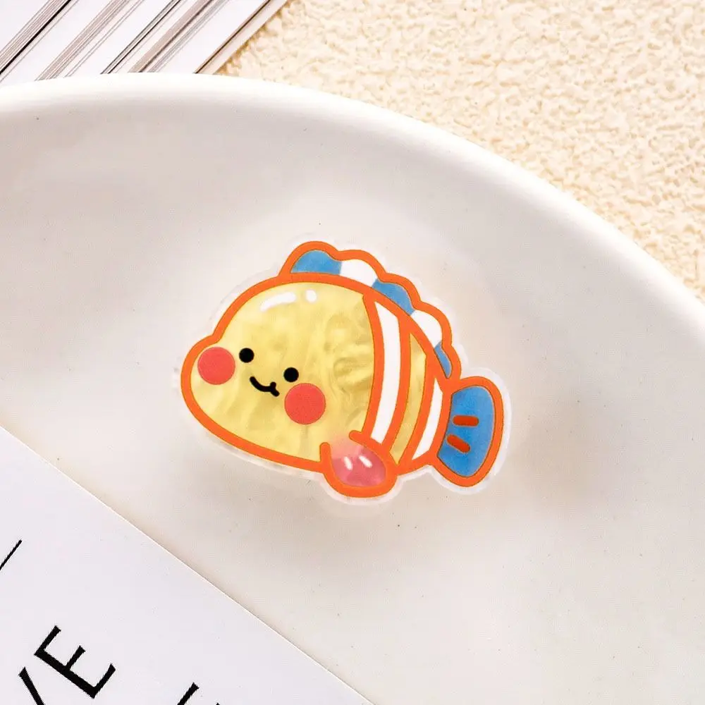 Conch Ocean Fish Hairpin Seaweed Clownfish Jellyfish Hair Clips Cartoon Korean Style Animal Duckbill Clip Female/Children