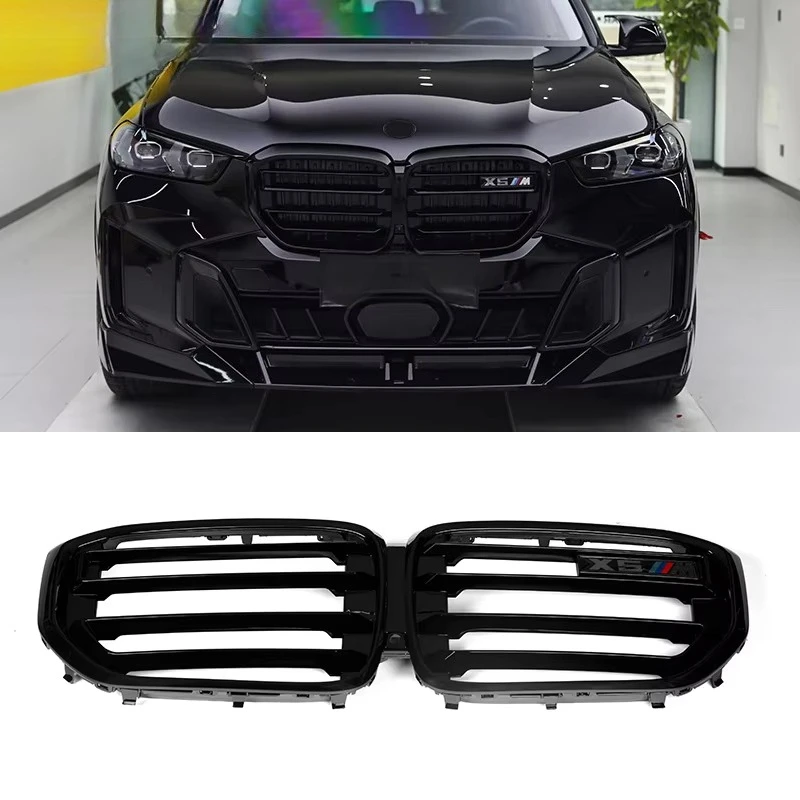 

For X5 G05 2020+ Grille Car Front Kidney Grills Racing Grille Glossy Black X5M Style Sports Tuning Car Accessories