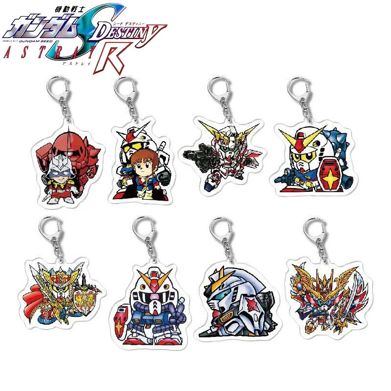 

GUNDAM Acrylic Keychain Anime Amuro Ray Char Aznable Haman Karn Acrylic Keychain Cartoon Cosplay Pendant Accessories Keychain