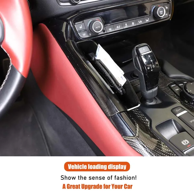 Ajuste para Toyota GR Supra A90 ABS 2019-2025, consola central de coche, caja de almacenamiento colgante lateral de cambio de marchas, bandeja organizadora, accesorios para coche