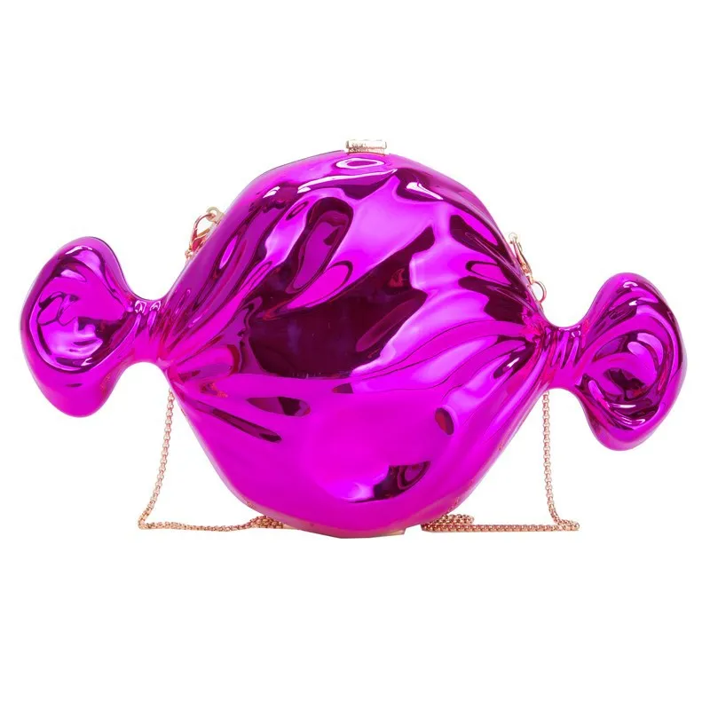 Candy Acrylic Fashion Wedding Purse Lipstick Bag Women's Handbag Luxury Gold Geometric Evening Clutch Bag Versatile Crossbody Ba