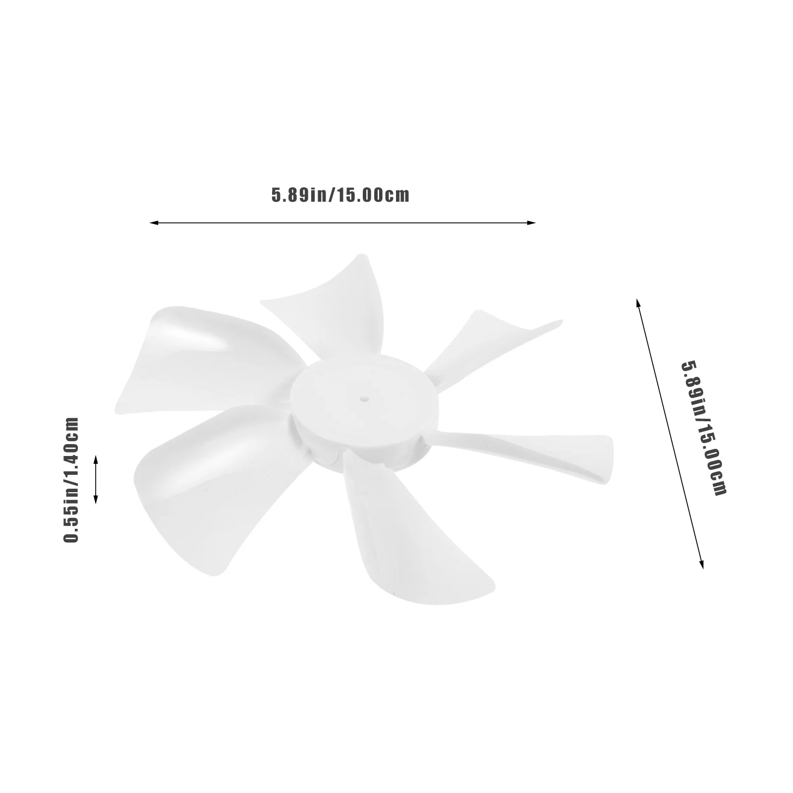 شفرات مروحة بلاستيكية مقاس 6 بوصات بديلة لمروحة تنفيس Rv، شفرات قوية غير قابلة للتشوه، سهلة التركيب، للاستخدام في التخييم والسفر