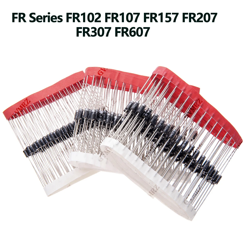 FR107 FR207 FR Series Fast Recovery Diode Kit FR157 FR207 for Industrial Circuits & DIY Applications FR102 FR307 FR607 
