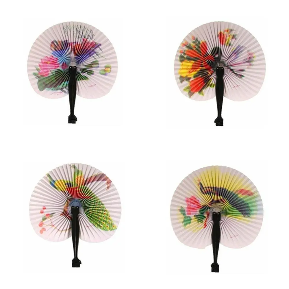

Summer Wedding Party Elegant Printed Favour Handmade Paper Folding Hand Fan Chinese paper fan Folding Fan Chinese Style