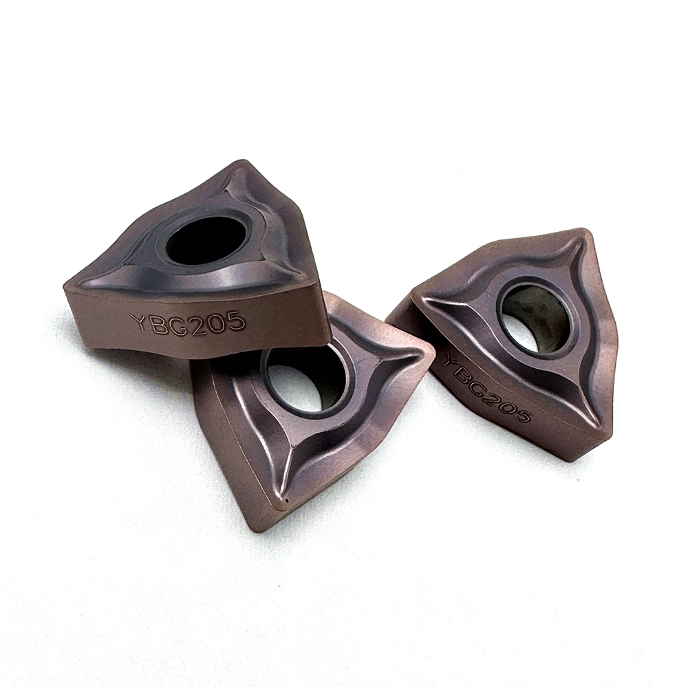 Imagem -06 - Ferramenta de Torneamento Externo Original Inserção de Carboneto Processamento de Aço Torno Cnc Wnmg080404 Wnmg080408-ef Ybc205