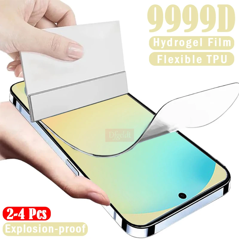 2-4 Stuks Zachte Siliconen Hydrogel Film Voor Samsung Galaxy S24 S23 S21 S20 FE A34 A24 A14 a04 A33 A23 A13 A32 A22 Screen Protectors