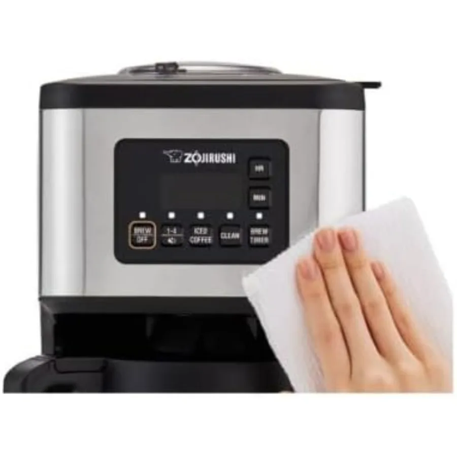 Cafetera programable Dome Brew con elaboración microcomputada para uso doméstico y de oficina Diseño negro inoxidable Tempe preciso