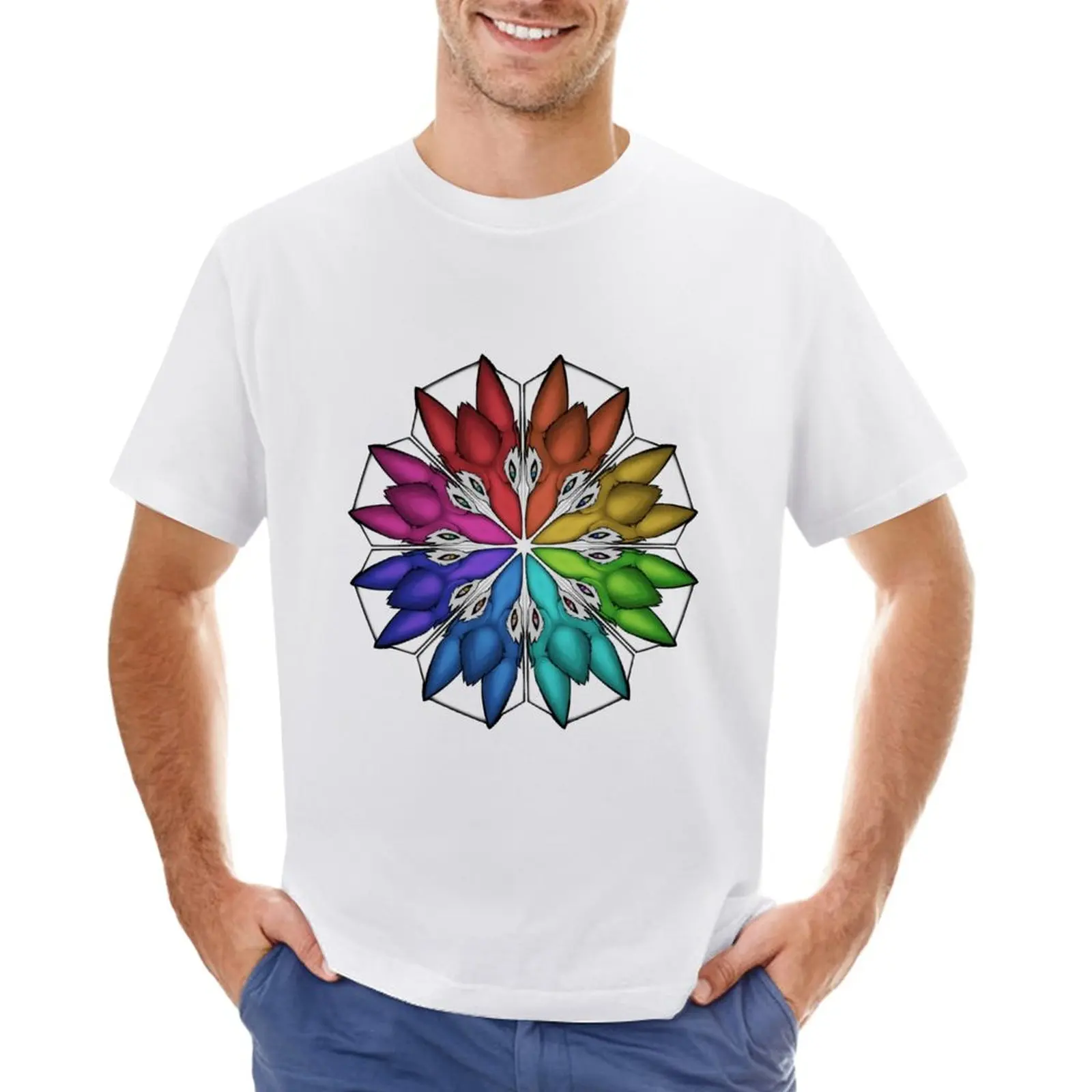 

Sergal Color Wheel T-Shirt Aesthetic clothing boys whites cute tops sports fans oversized t shirt men