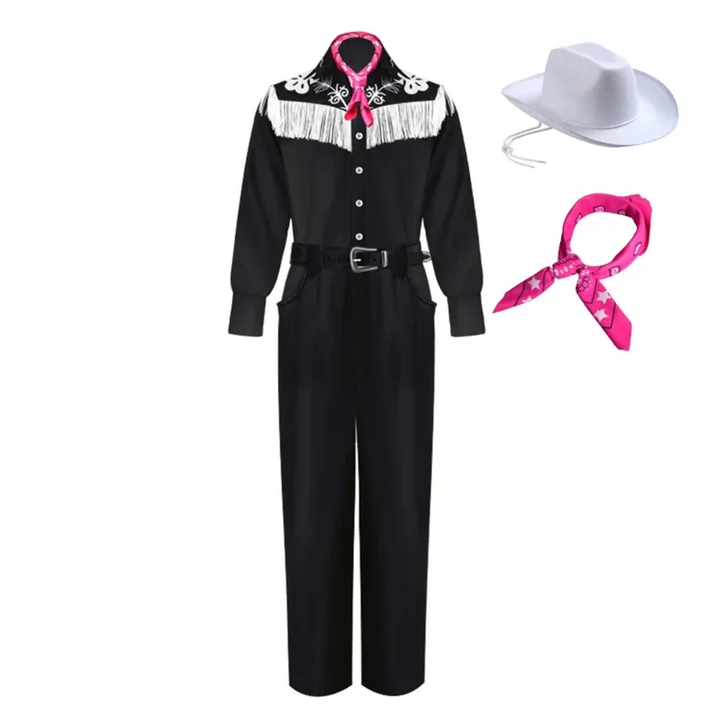 2025 New Movies Margot Robbie Women Barbi Dress Up Halloween Men Ken Ryan Gosling Cosplay Costume Teen Girl Vintage P wat160