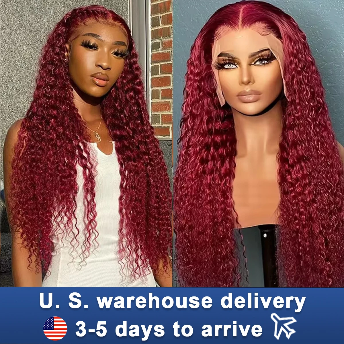 200 Density 99J Burgundy Water Curly 13x4 Lace Frontal Wig 30In Hd Transparent 13x6 Lace Front Colored Deep Wave Human Hair Wigs