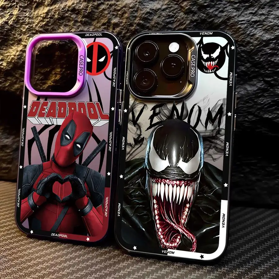 Marvel Super Hero Cool Phone Case for Apple iPhone 16 11 13 15 Pro 12 14 16 ProMax 13 12 15 14 Plus Hard PC Capa Cover