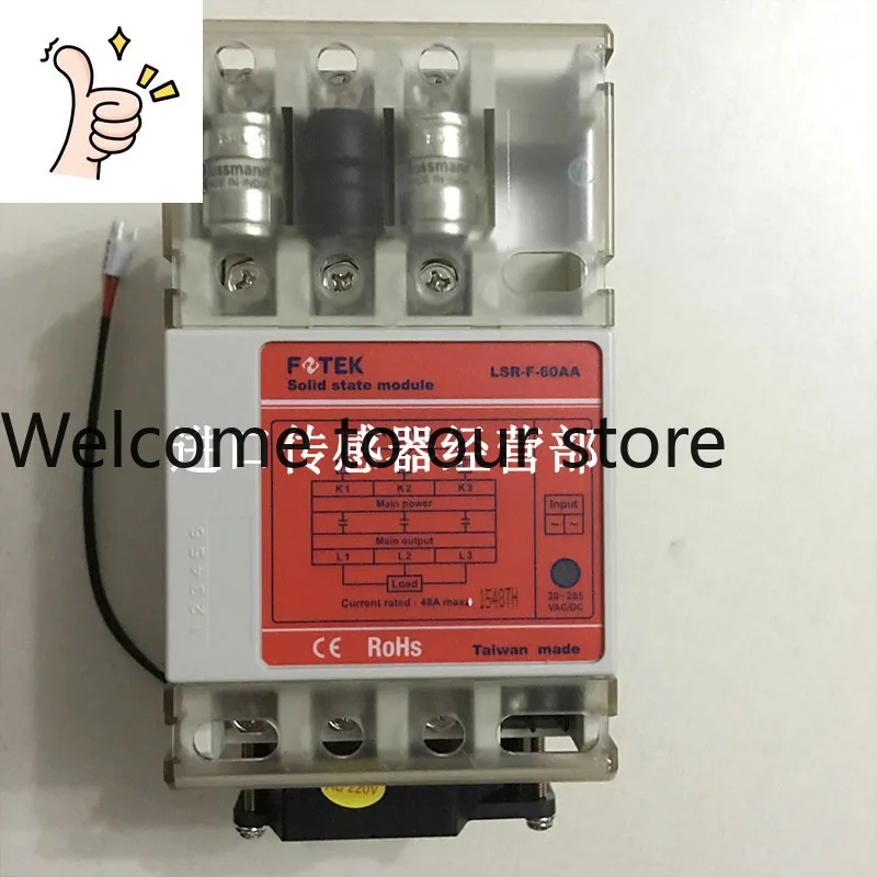 Original And Genuine Taiwan Yangming FOTEK LSR-F-60AA + Three-phase Solid State Relay, Thyristor Module