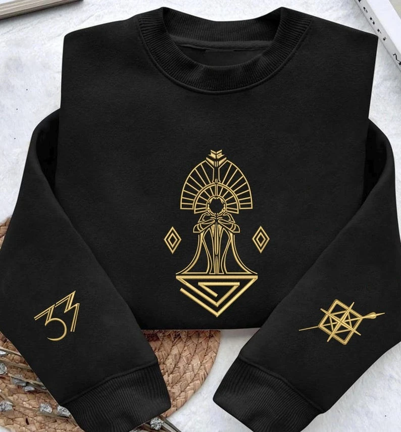 Clair Obscur Expedition 33 suéter elegante línea dorada camisa bordada regalo para Gamer sudadera ropa de calle 2025 mujeres hombres Topa