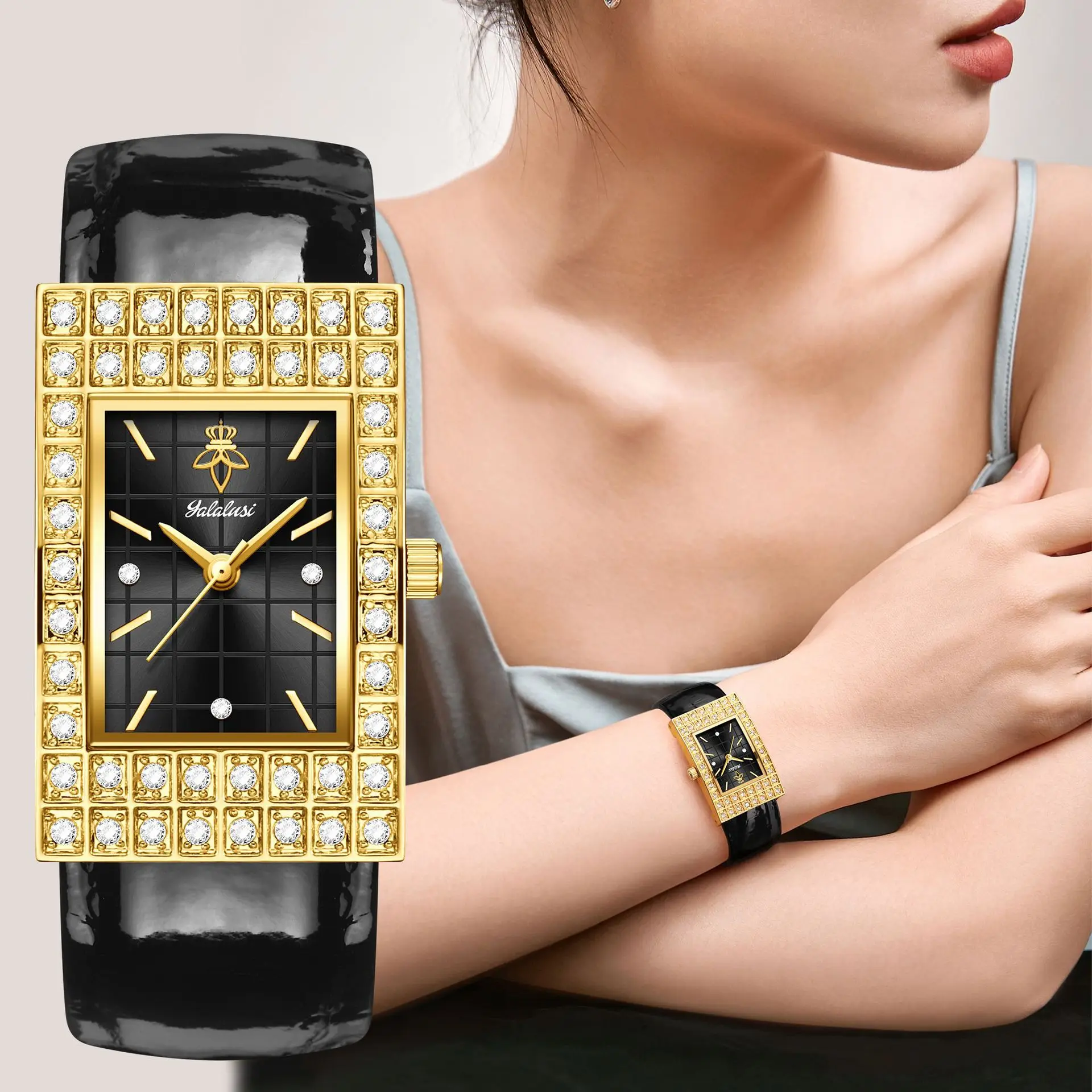 New square-shaped bracelet women's watch. Korean version watch. Simple and fashionable trend women's watch.