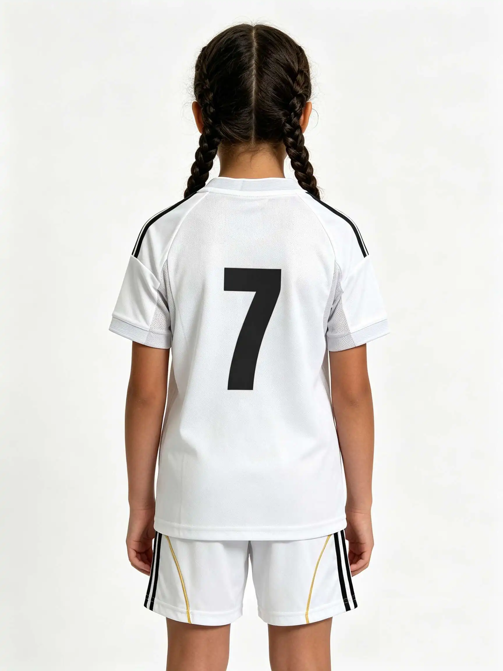 26/27 Unisex Blank Soccer 2‑Piece Set, Kids Adults Parent‑Child Kit, Custom No.1 7 8 9 10 for School Outdoor Team Sports