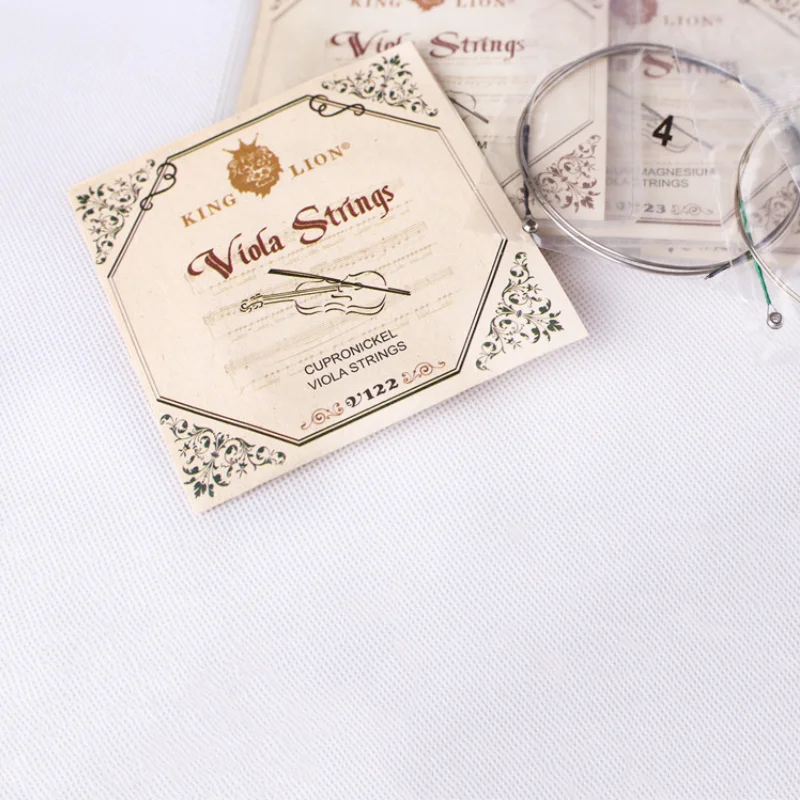 1 set KING LION Steel wire alloy viola strings V122, A-D-G-C viola strings,Viola Parts Accessories fittings